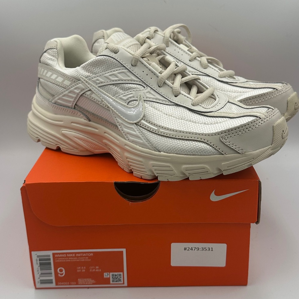 Nike Initiator WMNS 9 Cream Ivory Sail Y2K Runner Dad Shoe Retro NIB Minimalist - Picture 3 of 14